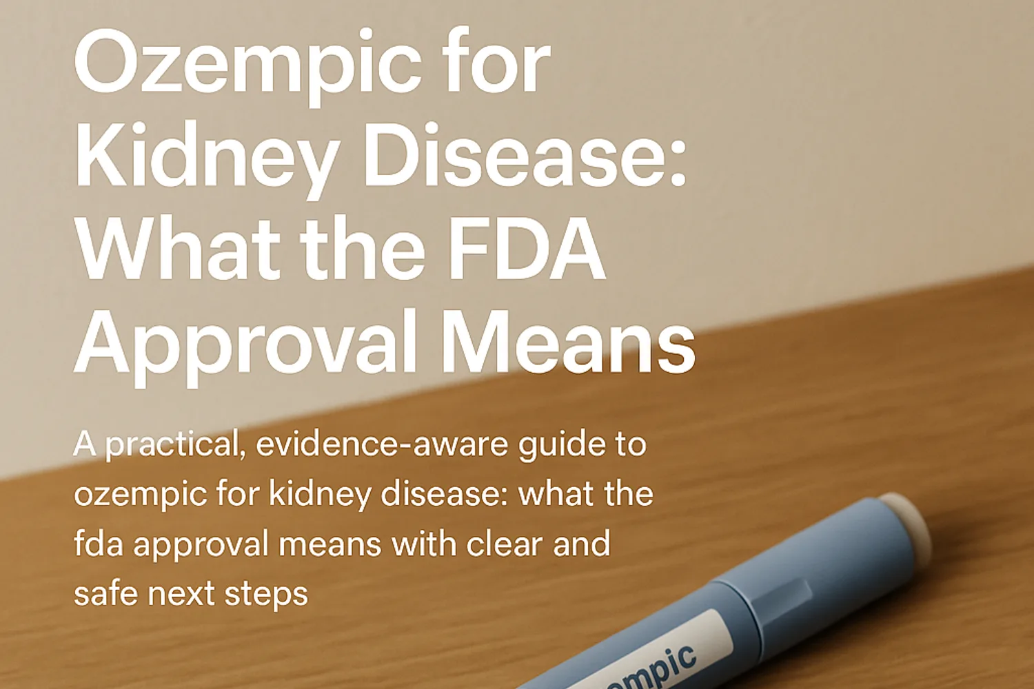 Ozempic for Kidney Disease: What the FDA Approval Means — GLP-1 Basics