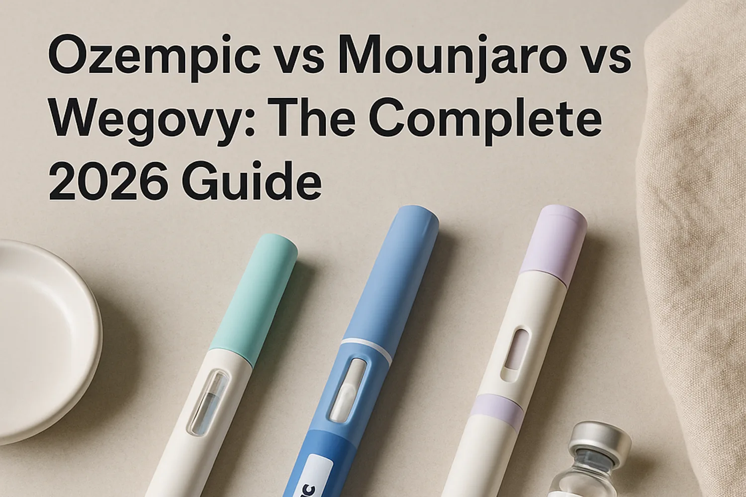 Ozempic vs Mounjaro vs Wegovy: The Complete 2026 Guide — Drug Comparison