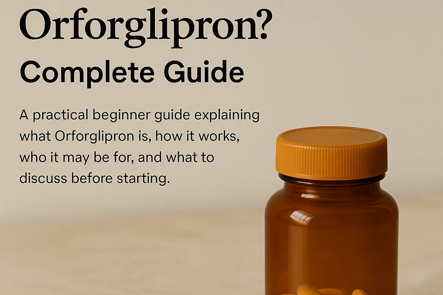 What Is Orforglipron? Complete Guide — GLP-1 Basics